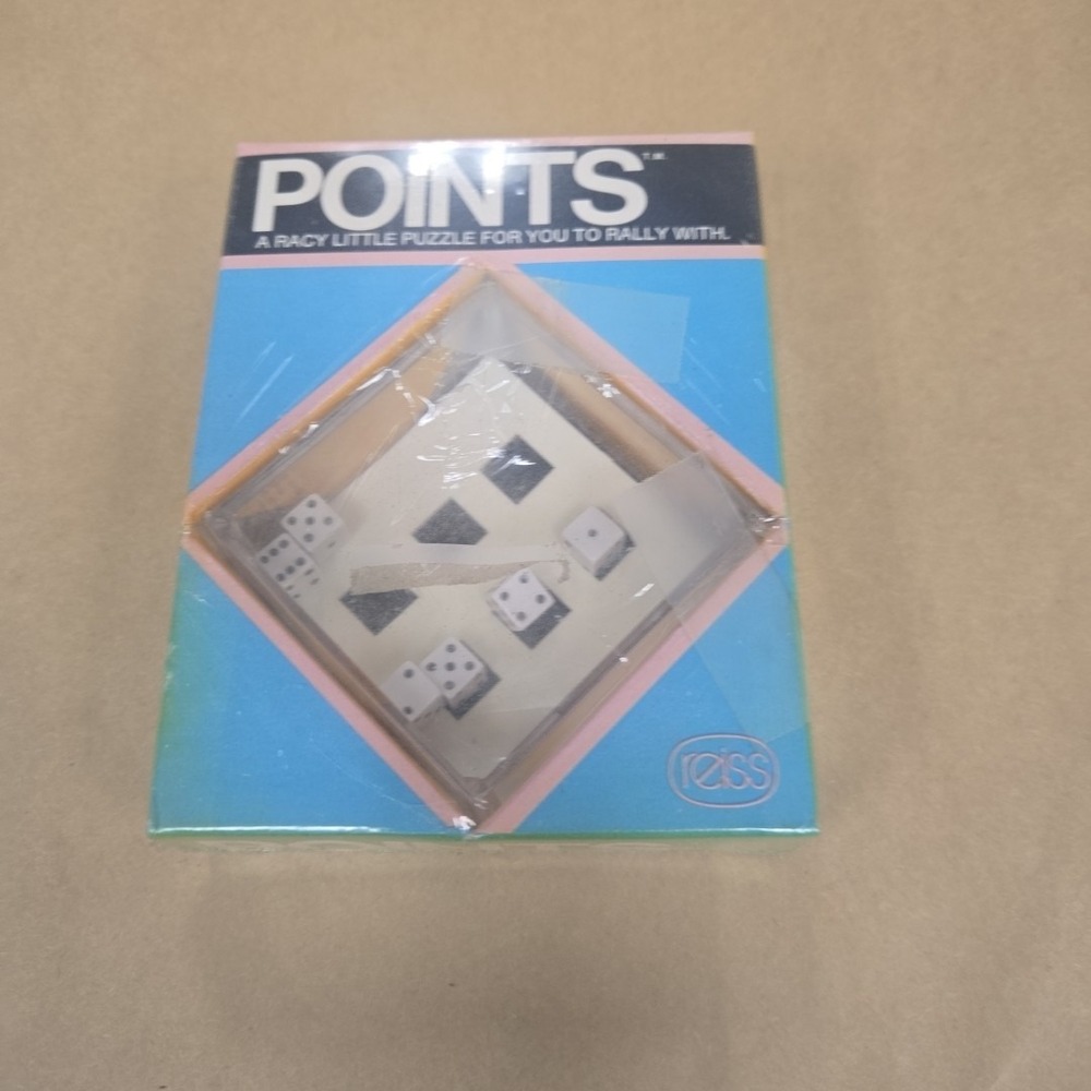 VTG 1974 REISS GAMES POINTS A RACY LITTLE PUZZLE FOR‎ YOU TO RALLY WITH - NEW